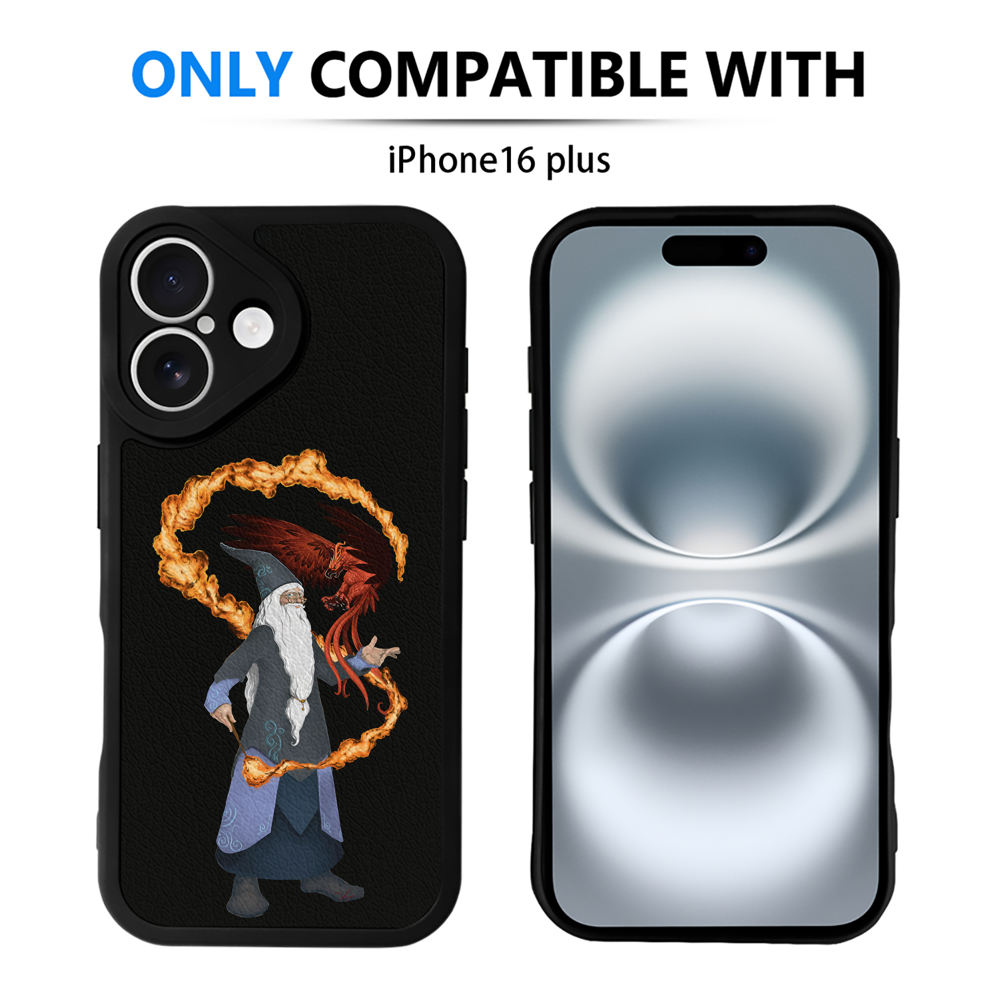 （画像用） Harry Potter ハリー・ポッターシリーズ 【iPhone 16シリーズ対応】シリコンスマホケース（レザー調） 材質：シリコン